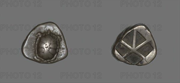 Stater (Coin) Depicting a Land Tortoise, 404-350 BCE. Creator: Unknown.