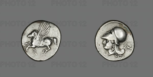Stater (Coin) Depicting Pegasus, 350-338 BCE. Creator: Unknown.
