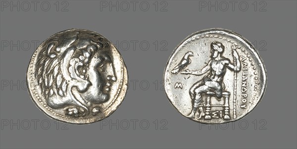 Tetradrachm (Coin) Portraying Alexander the Great, 336-323 BCE. Creator: Unknown.