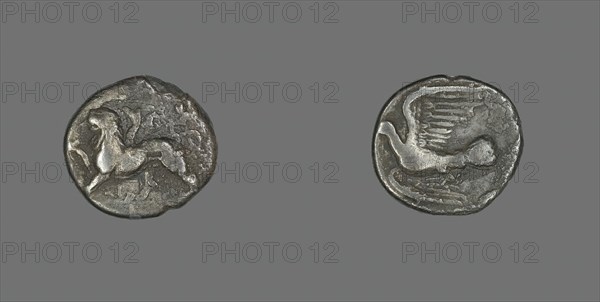 Hemidrachm (Coin) Depicting a Chimera, 400-300 BCE. Creator: Unknown.