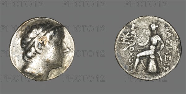 Tetradrachm (Coin) Portraying King Antiochus III The Great, 223-187 BCE. Creator: Unknown.