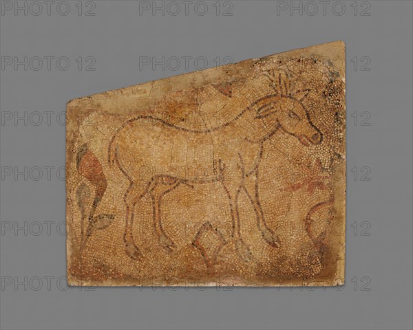 Deer in Floral Field, 4th-5th century. Creator: Unknown.