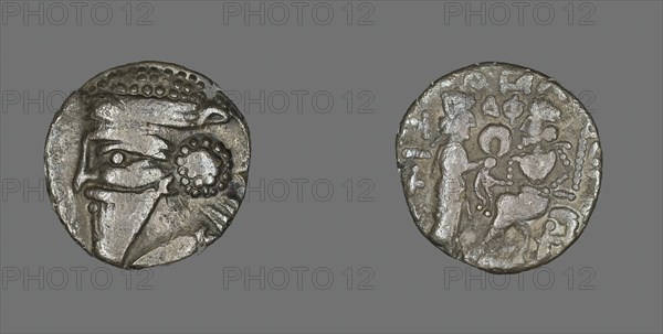 Tetradrachm (Coin) Portraying Bust of King Volagases IV, 192-193. Creator: Unknown.