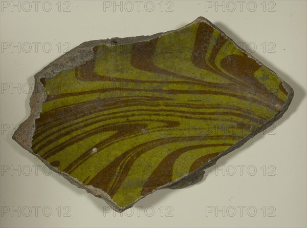 Fragment of a Bowl, 16th-17th century. Creator: Unknown.