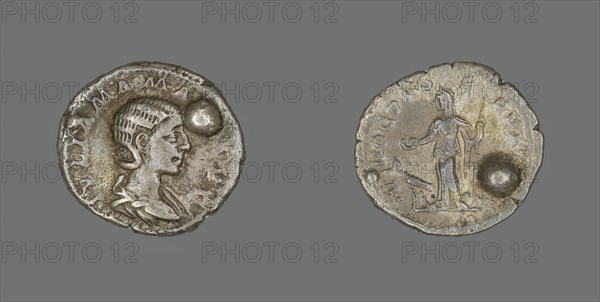 Denarius (Coin) Portraying Julia Mamaea, 222-235. Creator: Unknown.