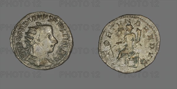 Antoninianus (Coin) Portraying Emperor Gordian III, 242-244. Creator: Unknown.