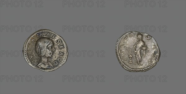 Denarius (Coin) Portraying Empress Julia Maesa, 218. Creator: Unknown.