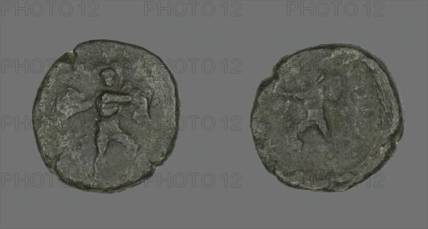 Coin Depicting the Catanian Brothers, 3rd-2nd century BCE. Creator: Unknown.
