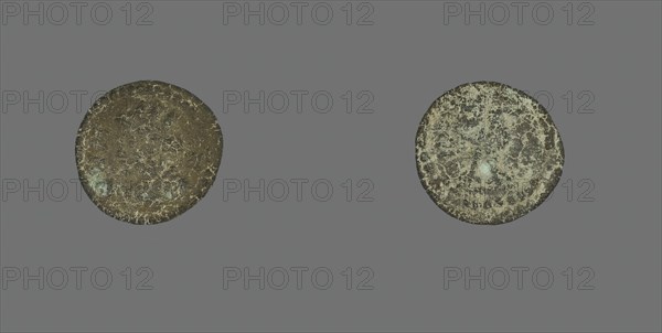 Coin Depicting the Goddess Tyche, about 253-268 CE. Creator: Unknown.