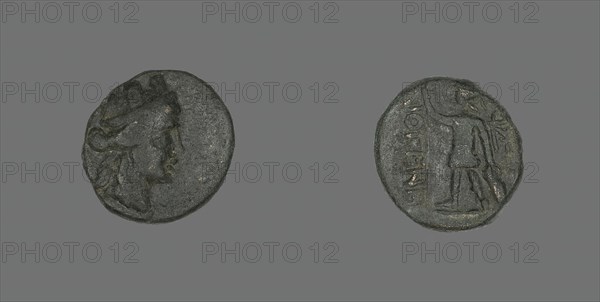 Coin Depicting the Amazon Cyme or the Goddess Tyche, 31 BCE-476 CE. Creator: Unknown.