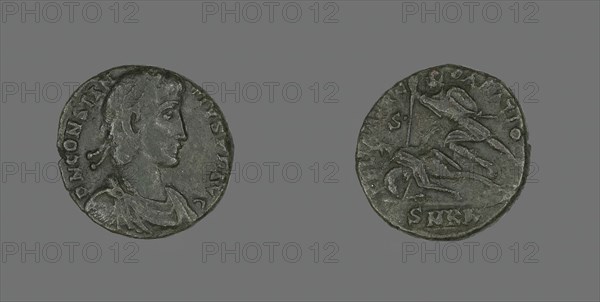Coin Portraying Emperor Constantius II, 351-354. Creator: Unknown.