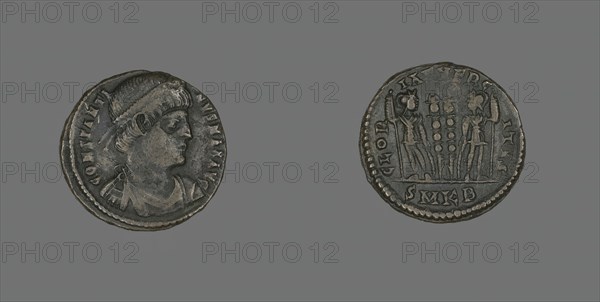 Coin Portraying Emperor Constantine I, 331-334 AD. Creator: Unknown.