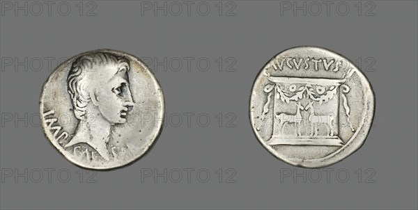 Cistophoric Tetradrachm (Coin) Portraying Emperor Augustus, about 25 BCE. Creator: Unknown.