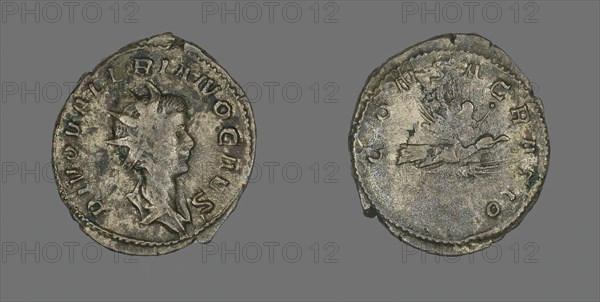 Antoninianus (Coin) Portraying Emperor Valerian II, 259. Creator: Unknown.