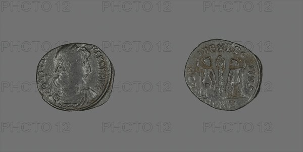 Coin Portraying Emperor Constantine I, 336-337 AD. Creator: Unknown.
