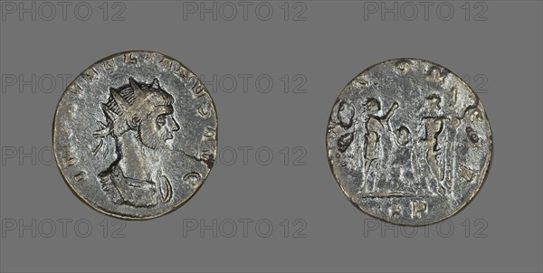 Antoninianus (Coin) Portraying Emperor Aurelian, 270-275. Creators: Unknown, Aurelian.