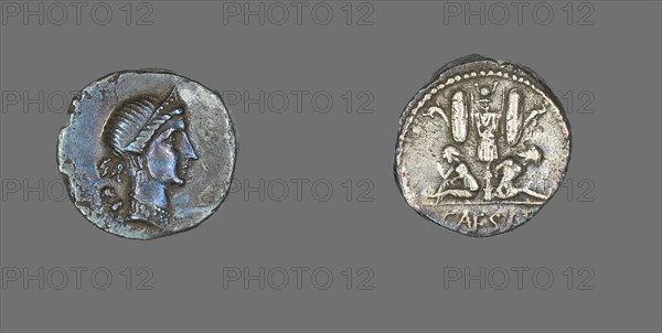 Denarius (Coin) Depicting the Goddess Venus, 46-45 BCE. Creator: Unknown.