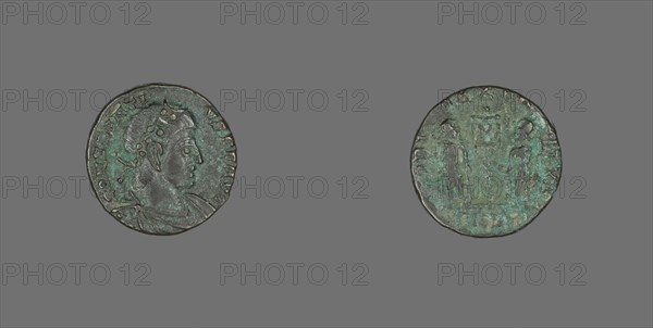 Coin Portraying Emperor Constantius II, after 340. Creator: Unknown.