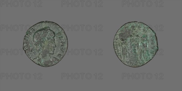Coin Portraying Emperor Constans, after April 340. Creator: Unknown.