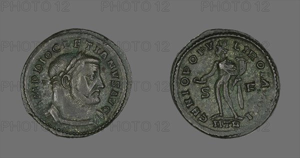 Coin Portraying Emperor Diocletian, 302-303. Creator: Unknown.