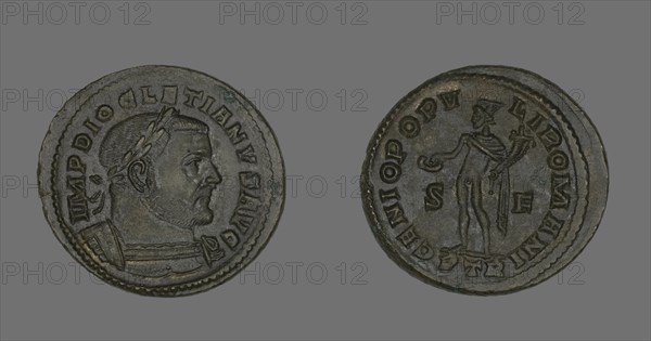 Coin Portraying Emperor Diocletian, 303-305. Creator: Unknown.