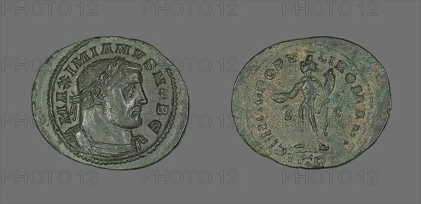 Coin Portraying Emperor Galerius, 305-311. Creator: Unknown.