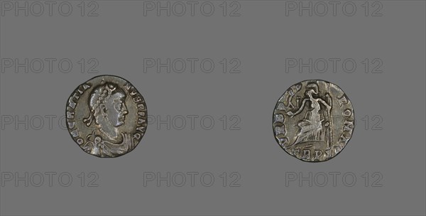 Coin Portraying Emperor Gratian, 367-375. Creator: Unknown.