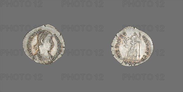 Siliqua (Coin) Portraying Valentinian II, 378-383. Creator: Unknown.