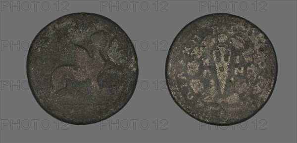 Coin Depicting a Sphinx, 138-192. Creator: Unknown.