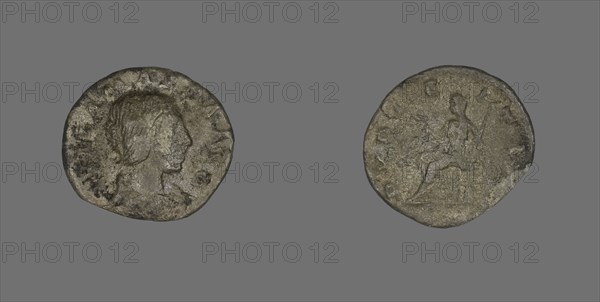 Denarius (Coin) Portraying Julia Maesa, 223. Creator: Unknown.