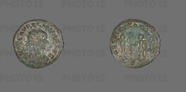 Antoninianus (Coin) Portraying Emperor Aurelian, 270-275. Creator: Unknown.