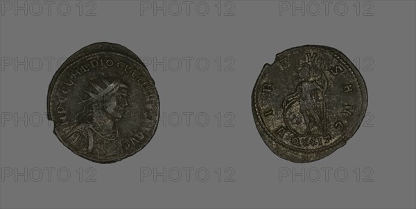 Antoninianus (Coin) Portraying Emperor Diocletian, about 285. Creator: Unknown.