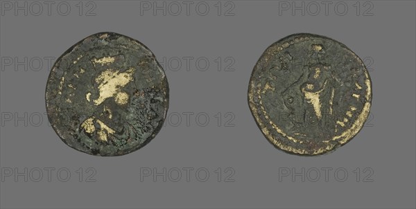 Coin Depicting the Goddess Tyche, (238-244 ?). Creator: Unknown.
