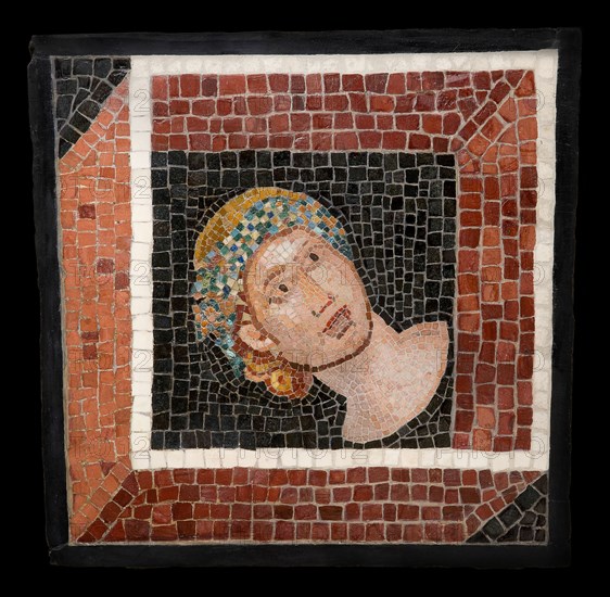 Mosaic Floor Panel Depicting a Personification of a Season, 2nd century. Creator: Unknown.