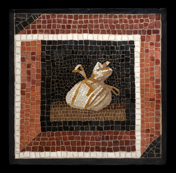Mosaic Floor Panel Depicting a Sack, 2nd century. Creator: Unknown.