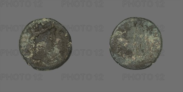 Coin Depicting the Goddess Tyche, 98-117. Creator: Unknown.