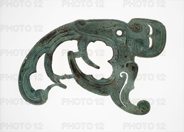 Pair of Plaques with Profile Animal Heads, Western Zhou dynasty, 10th/8th century B.C. Creator: Unknown.