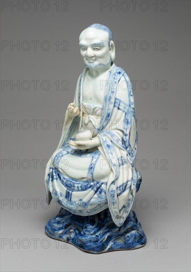 Figure of a Luohan, Ming dynasty (1368-1644) or Qing dynasty (1644-1911), c. 17th century. Creator: Unknown.