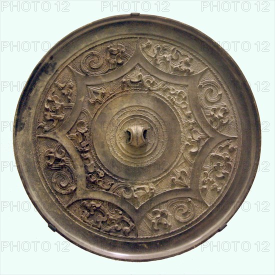 Mirror with Dragon and Bird Arabesque, Western Han dynasty (206 B.C.-A.D. 9). Creator: Unknown.