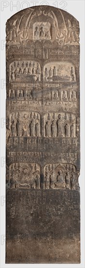 Buddhist Votive Stele, Western Wei dynasty (A.D. 535-557), dated A.D. 551. Creator: Unknown.