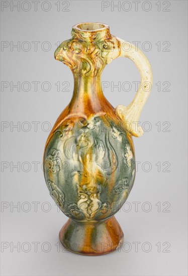 Phoenix-Headed Ewer, Tang dynasty (618-907 A.D.), first half of 8th century. Creator: Unknown.