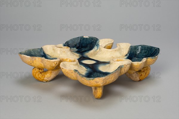 Quatrefoil Footed Dish, Tang dynasty (618-907), first half of 8th century. Creator: Unknown.
