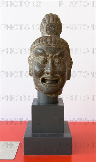 Head of a Guardian King, n.d., style of Tang dynasty (618-907). Creator: Unknown.