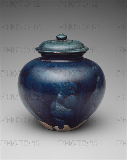 Jar with Cover, Tang dynasty (618-906), first half of 8th century. Creator: Unknown.