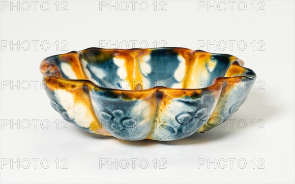 Lobed Bowl with Stylized Florets, Tang dynasty (618-906), first half of 8th century. Creator: Unknown.