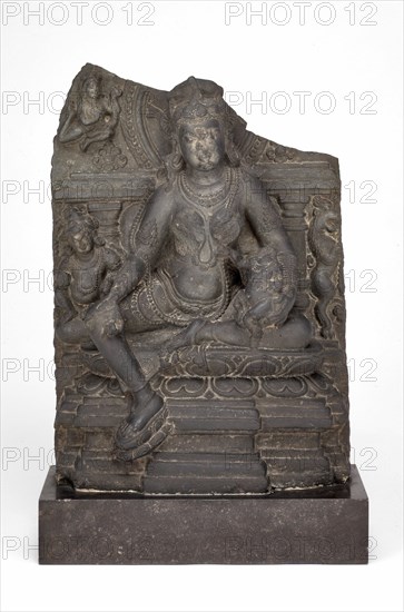 Goddess Hariti Seated Holding a Child, Pala period, 10th/11th century. Creator: Unknown.