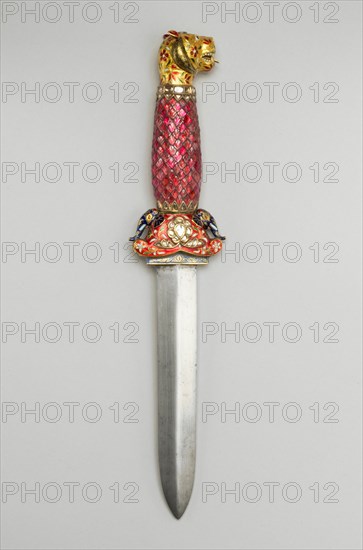 Dagger with Tiger-Head Pommel, , 17th/18th century. Creator: Unknown.