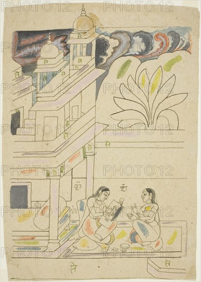 Dhanasri Ragini, 18th century. Creator: Unknown.