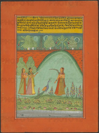 Ragini Gaudi, Page from a Jaipur Ragamala Set, 1750/70. Creator: Unknown.