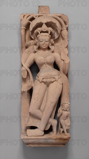 Celestial Beauty (Apsara), 8th century. Creator: Unknown.